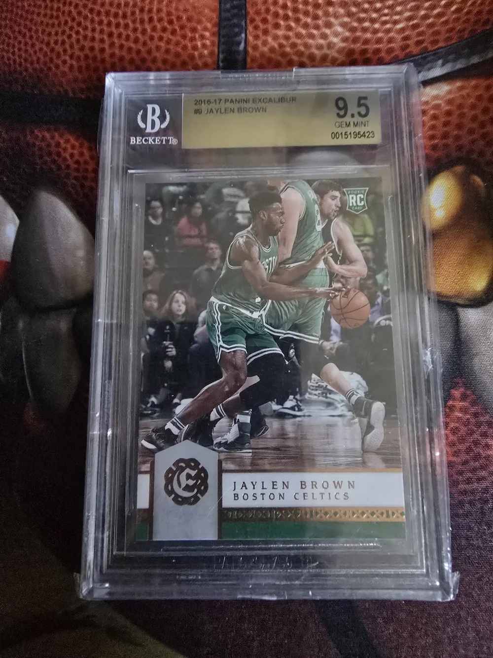 Panini Jaylen Brown Celtics Card with Green and White
